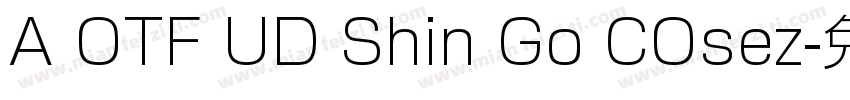 A OTF UD Shin Go COsez字体转换